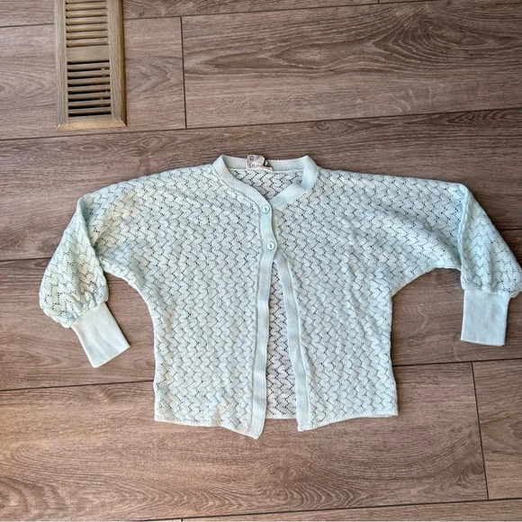 Vintage 70s Courtaulds Courtelle Acrylic Cardigan Made in UK - Picture 4 of 13